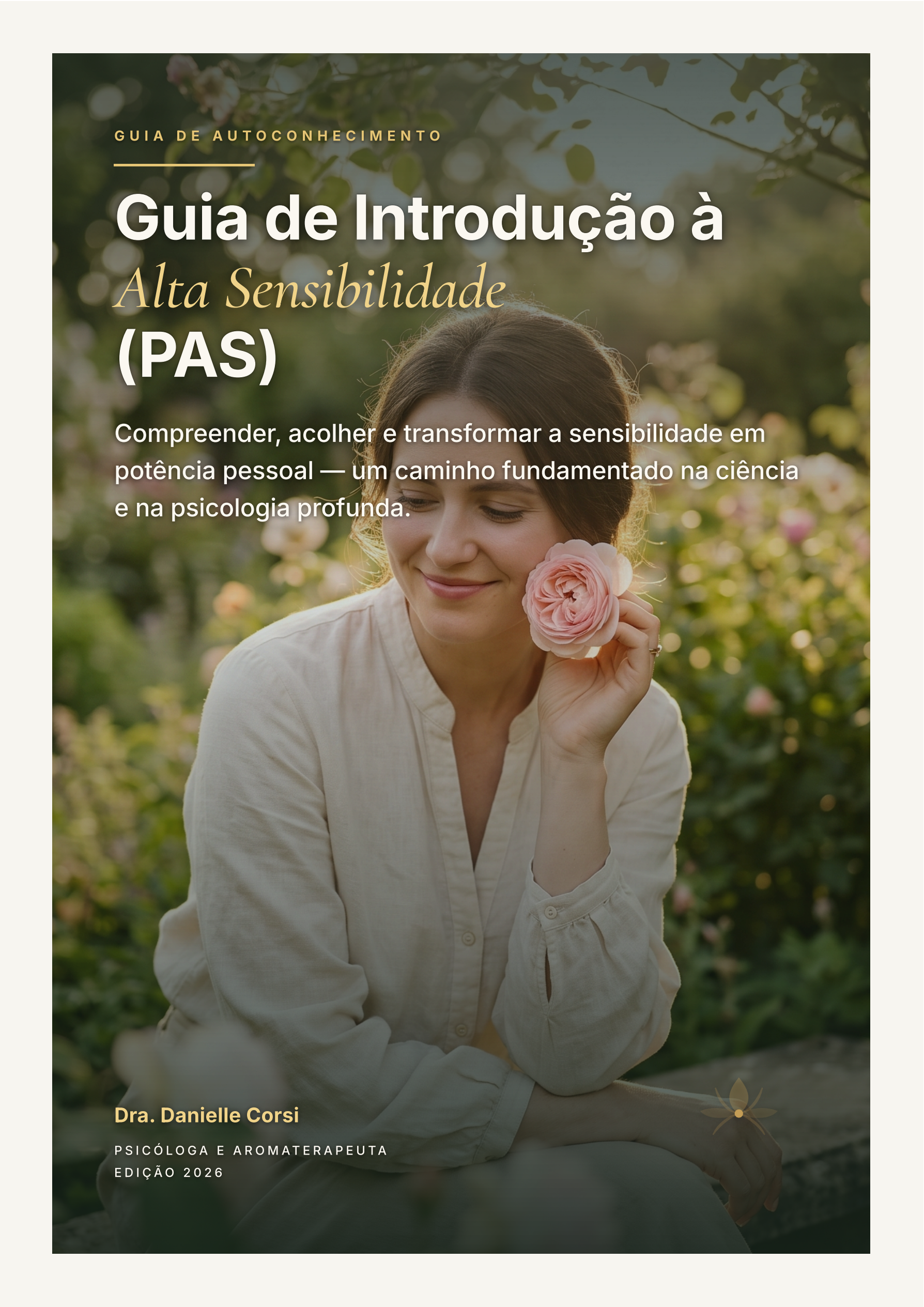Capa do Guia de Introdução à Alta Sensibilidade (PAS), de Danielle Corsi